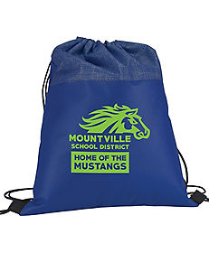 Custom Tote Bag | Promotional Bags: Silver Tone Drawstring Bag